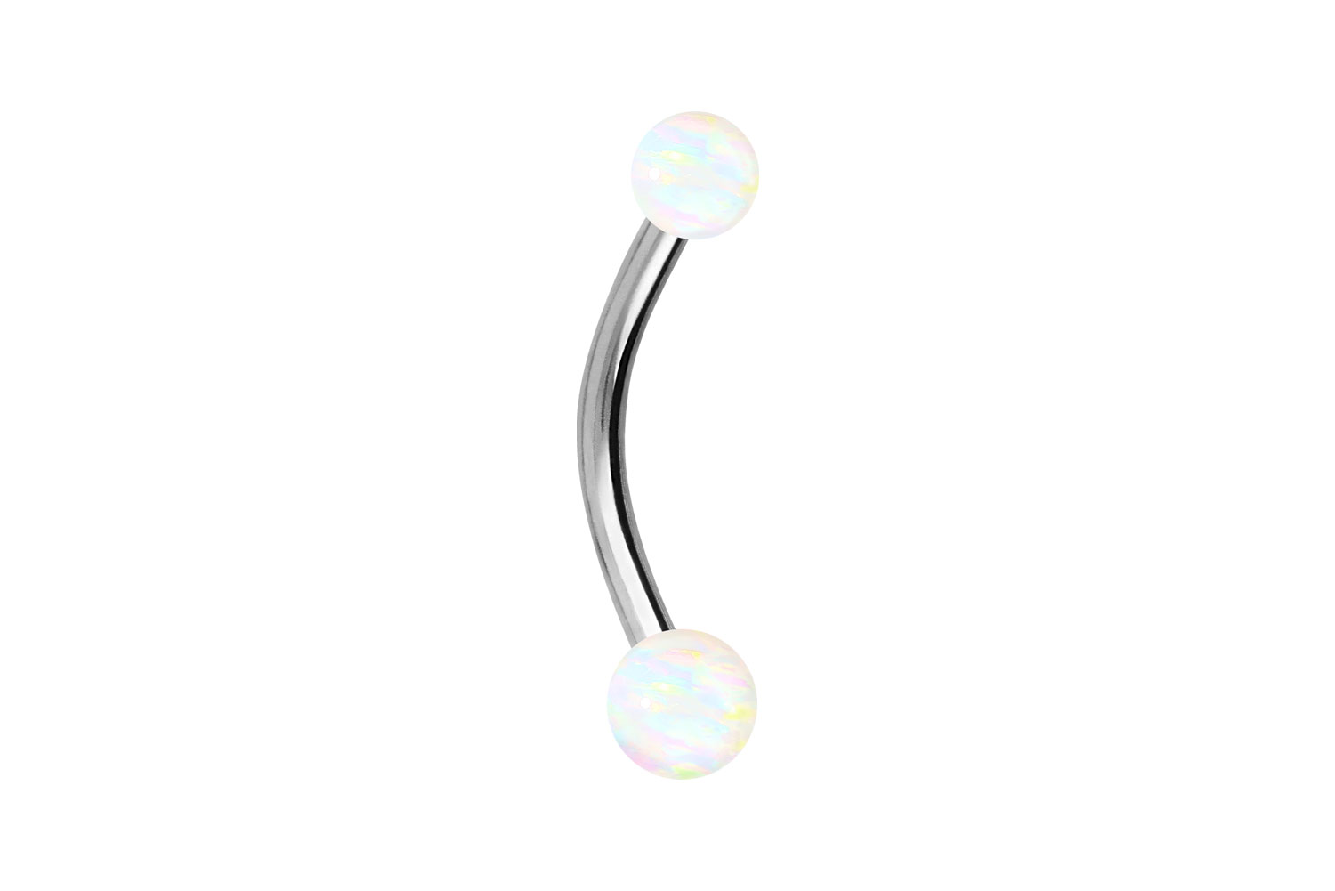 Chirurgenstahl Mini Bananabell Piercing SYNTHETISCHE OPALE